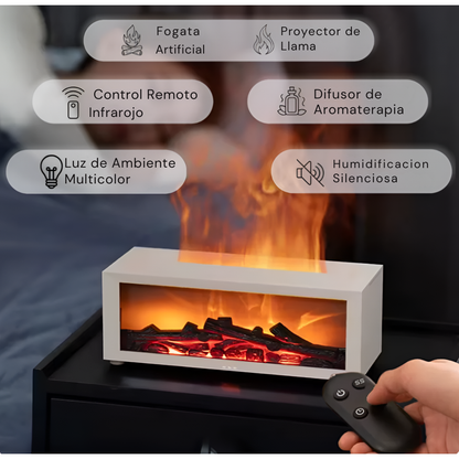 Humidificador Fogata Adorno Hogar